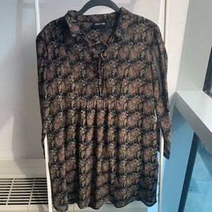 ASOS Vintage Pattern Swing Dress Size 4/S